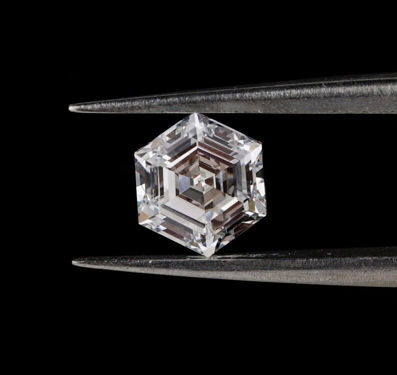 Hexagon Step Cut Lab Grown Diamond CVD Lab Created Diamond For Use Jewellery
