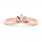 925 Sterling Silver Plain Crown Wedding Band Ring 14K Gold Plated Ring For Women