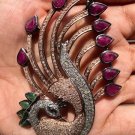 Exquisite Peacock Shape Pendant 925 Sterling Silver Art Deco For Jewellery
