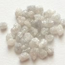 4pc White Grey Rough Diamonds Natural Loose Raw Diamond For Making Jewelry