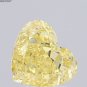 2.03Ct Heart Cut Lab Grown Fancy Vivid Yellow VS2 Clarity Loose Diamond For Ring