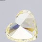 2.03Ct Heart Cut Lab Grown Fancy Vivid Yellow VS2 Clarity Loose Diamond For Ring