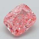 Fancy Vivid Pink Cushion Cut Loose Diamond VS1 Clarity Diamond Engagement Ring