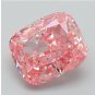 Fancy Vivid Pink Cushion Cut Loose Diamond VS1 Clarity Diamond Engagement Ring