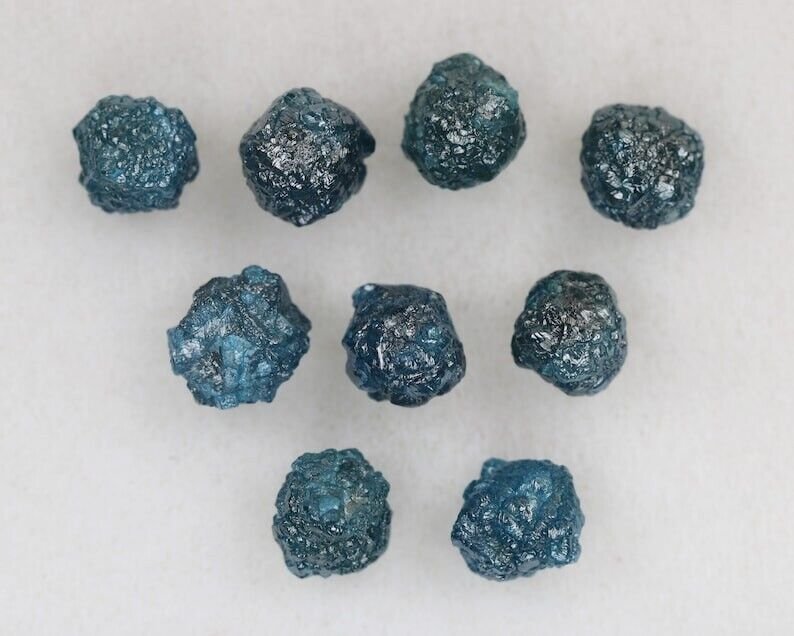 9.04Ctw Blue Colour Rough Diamond Natural Loose Raw Diamond For Diamond Pendant