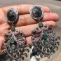 Unique Art Deco Dangle Earring in 925 Sterling Silver Exquisite &Delicate Design