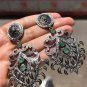 Unique Art Deco Dangle Earring in 925 Sterling Silver Exquisite &Delicate Design