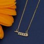 0.05ct Round Cut Simulated Pendant Necklace 14K Gold Plated Promise Gift For Her