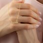 0.05ct Round Cut Simulated Pendant Necklace 14K Gold Plated Promise Gift For Her