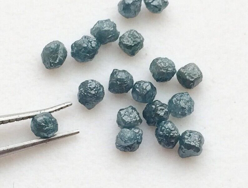 10pc Natural Loose Rough Diamond Blue Uncut Diamond For Diamond Engagement Ring