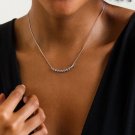 0.28 Ct Round Cut Simulated Diamond Necklace Anniversary Gift Necklace For Her