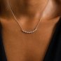 0.28 Ct Round Cut Simulated Diamond Necklace Anniversary Gift Necklace For Her