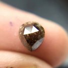 1.23ct Natural Pear Rose Cut Diamond Brown Salt &Pepper Loose Diamond Jewellery