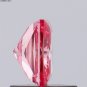 1.01Ct Princess Cut Lab Grown Diamond Fancy Vivid Pink VS1 Clarity Diamond Ring