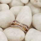 1.40Ct Baguette & Round Cut Simulated Ring Anniversary Band Ring Gift For Women
