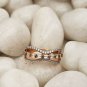 1.40Ct Baguette & Round Cut Simulated Ring Anniversary Band Ring Gift For Women