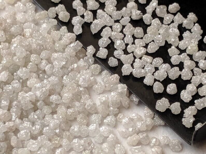 2.Ct White Natural Rough Diamond Raw Uncut Diamond For Diamond Engagement Ring