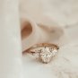 2 CT Oval Cut Simulated Diamond 14k Gold Plated Beautiful Ring Gift For Women
