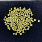 0.80 MM to 1.30 MM Natural Loose Brilliant Cut Fancy Yellow Round Shape Diamonds