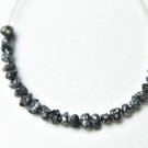 25 pcs Natural Rough Diamond Beads Black Raw Uncut Loose Diamond For Jewellery