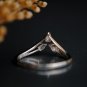 0.3CT Pear Cut Simulated Diamond Three Stone Ring Unique Engagement Ring For Her