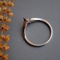 0.3CT Pear Cut Simulated Diamond Three Stone Ring Unique Engagement Ring For Her