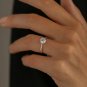 1.25 Ct Round Cut Simulated Diamond Ring 14K Gold Plated Engagement Ring For Her