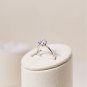 1.25 Ct Round Cut Simulated Diamond Ring 14K Gold Plated Engagement Ring For Her