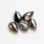0.52Ctw Pear Shape Simulated Diamond Salt & Pepper Loose Diamond For Use Pendant
