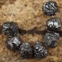 1.00ct Black Rough Diamond Beads Natural Raw Diamond Drill Conflict Free Diamond