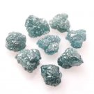 6.47Ct Natural Rough Diamond Blue Loose Diamond Uncut Diamond For Use Jewellery