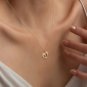 Designed Heart Dolphin Necklace 14K Gold Plated Birthday Gift Necklace For Her