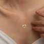 Designed Heart Dolphin Necklace 14K Gold Plated Birthday Gift Necklace For Her