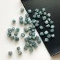 5 pcs Blue Natural Rough Diamond Box Cubes Raw Uncut Blue Unfilled Diamond Cubes