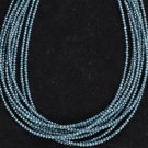 Blue Colour Diamond Faceted Rondell Beads Strand Natural Blue Diamond Beads