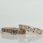 Natural Grey Round Cut Diamond Ring 14K Gold Wedding Band Ring Gift For Women