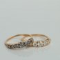 Natural Grey Round Cut Diamond Ring 14K Gold Wedding Band Ring Gift For Women