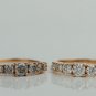 Natural Grey Round Cut Diamond Ring 14K Gold Wedding Band Ring Gift For Women