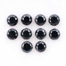 0.38Ct Black Round Cut Diamond Natural Loose Earth Mined Diamond For Making Ring