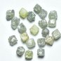 3 pcs Grey Rough Diamond Box Cubes Natural Loose Uncut Cubes Diamond For Jewelry