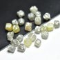 3 pcs Grey Rough Diamond Box Cubes Natural Loose Uncut Cubes Diamond For Jewelry
