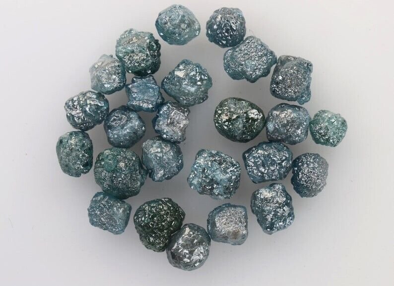 Blue Color Raw Uncut Diamond Loose Rough Earth Mine Diamond Use For Jewelry