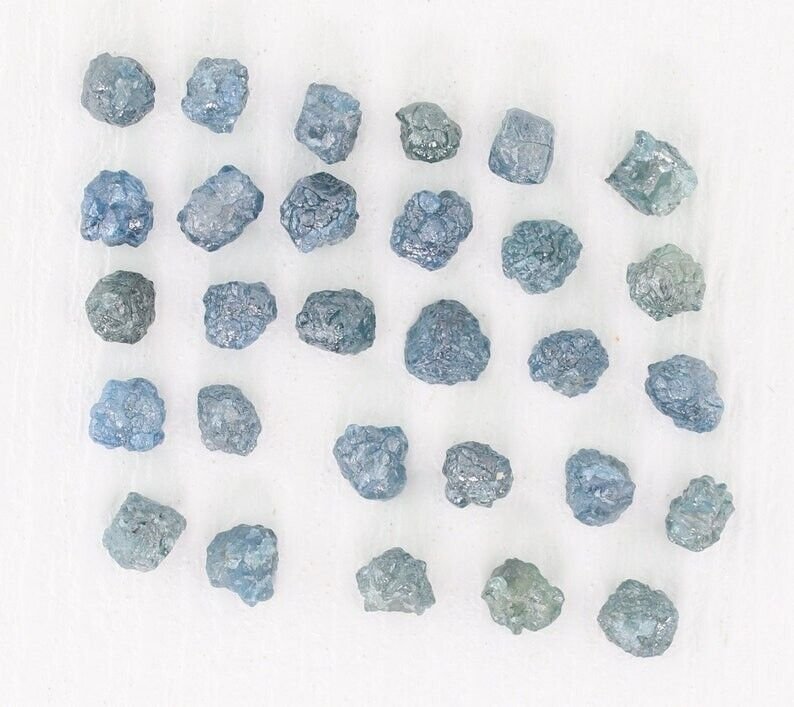 Natural Blue Rough Diamond Raw Uncut Diamond Conflict Free Diamond For Jewellery