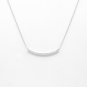 0.16ctw Round Cut Simulated Curved Bar Pendant Unique Promise Gift For Necklace