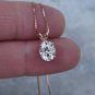 Oval Cut Simulated Diamond Pendant Beautiful Anniversary Gift Necklace For Women