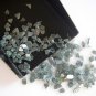 Natural Blue Rough Diamond Chips Wholesale Blue Uncut Diamond Slices For Jewelry
