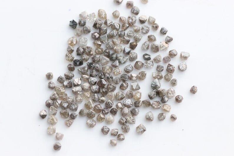 1.9Ct Brown Rough Diamond Natural Loose Raw Diamond Octahedron For Use Jewellery