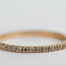 Natural Round Cut Diamond Salt & Pepper Ring Anniversary Band Ring Gift For Her