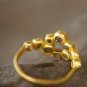 Natural Raw Cube Diamond Ring Sterling Silver Artisan Engagement Ring For Her