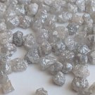 5 cts Natural Rough Diamonds White Grey Color Conflict Free Diamonds For Jewelry